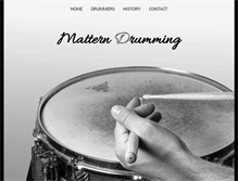 Tablet Screenshot of mattern-drumming.de